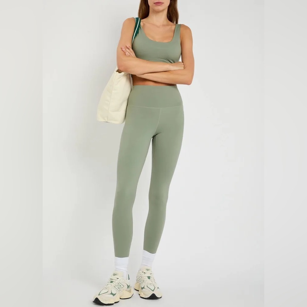 Varley Sage Green High-Waist Leggings - Picture 2 of 4